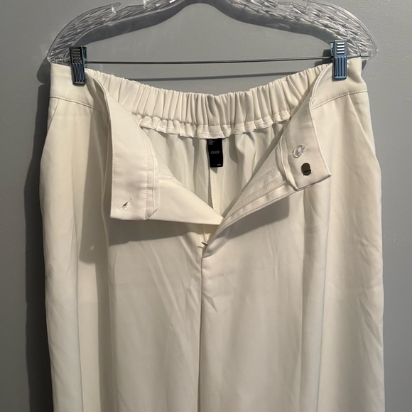 Cider Women’s 0XL White Wide Leg Trousers Classic Timeless Business Casual Pants - Picture 3 of 16